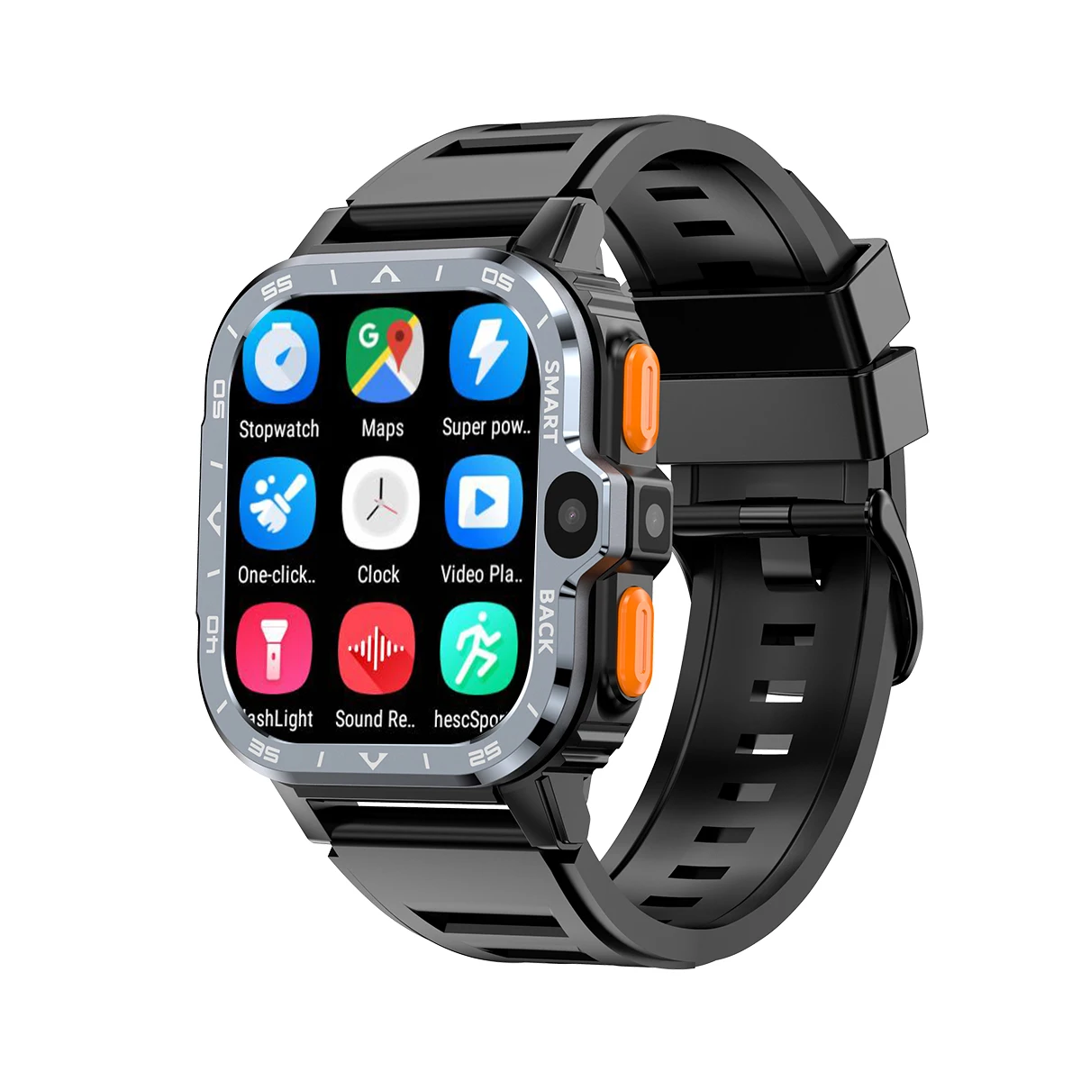 New 4G Smart Watch Memory 2G+16G 1.99 Inch Large Screen Display 2.0MP Camera Video Call Insert Sim Card WiFi GPS Location