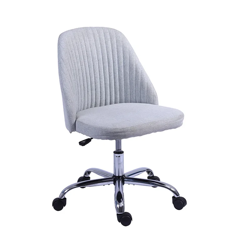 Highest Quality Home Office Fabric Material Comfortable Grey Dining Room Chair