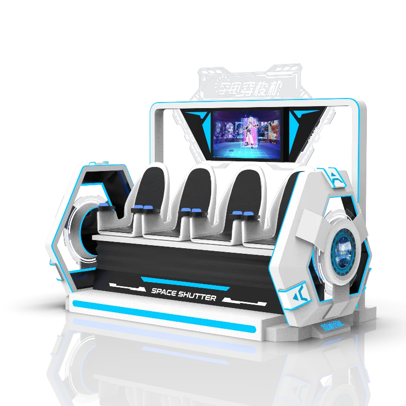 4-Seater 9D VR Cinema Simulator Fiberglass Virtual Reality Chair Game Machine Equipment for Public & Home Use Manufactured China