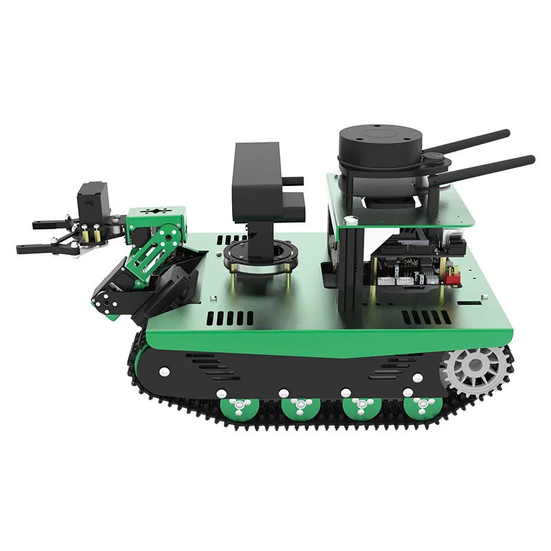 Робот-автомобиль ROS lidar в гусеничном стиле с глубинной камерой может реализовать робот управления движением предназначенный для любителей игры