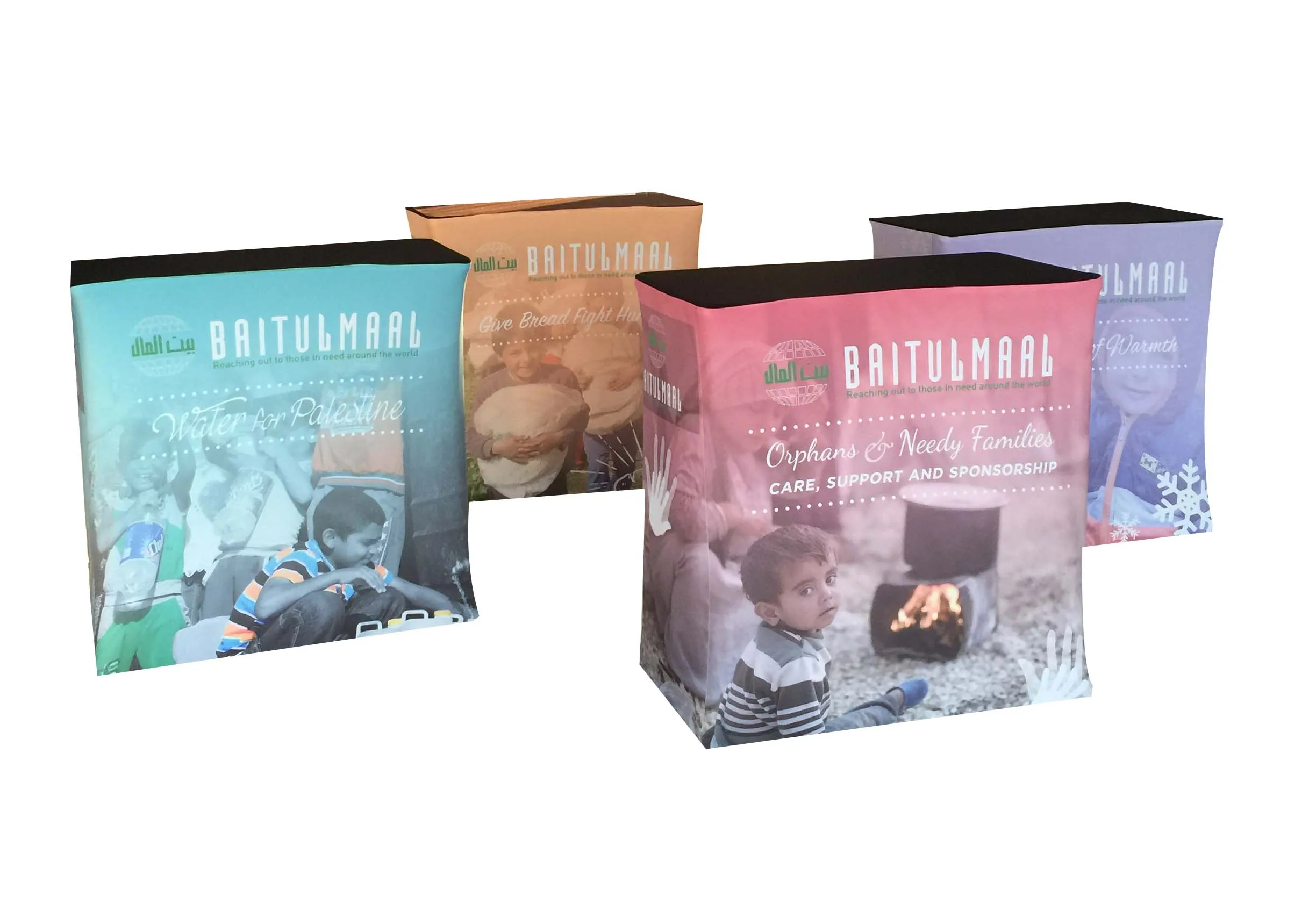 Trade show acrylic pop up display case dressing table counter