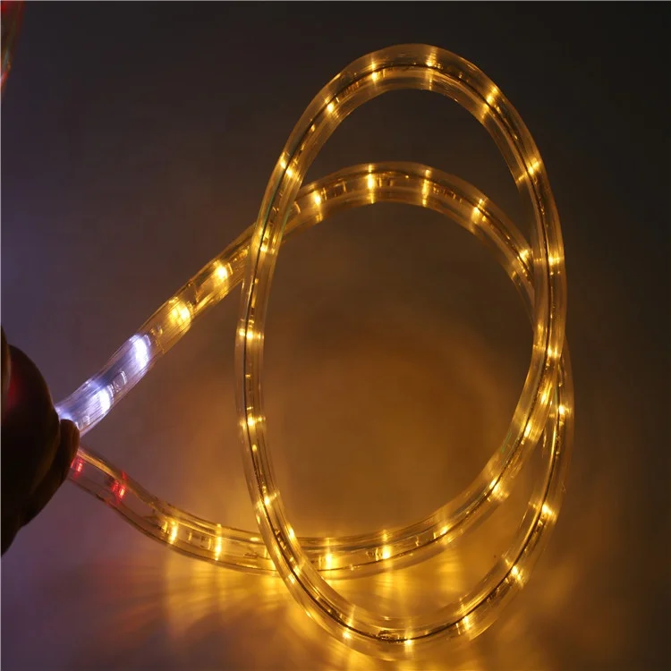 Colorful Round Two Wire 24v Led Neon Flex Rope Lights Outdoor Outdoor / Wedding / Party Christmas / Garden / Pub IP44 220 -20-40