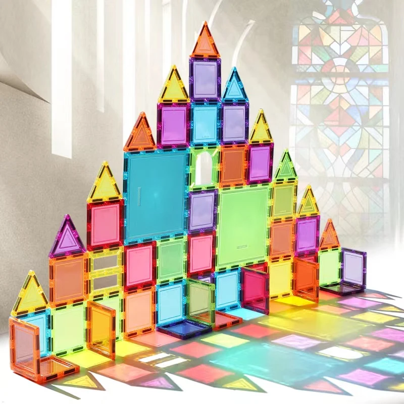 Preschool Magnetic Building Blocks - BMAG Construction Kit for Learning