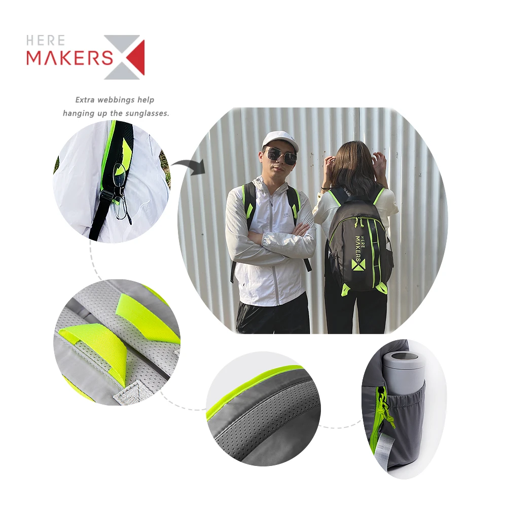 Light weight with shoes compartment back pack bags sport travel student school gym waterproof backpack