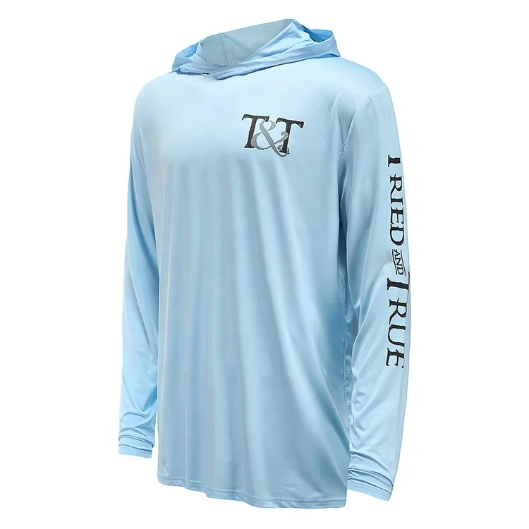 
Custom fishing shirts uv protection quick dry mens fishing hoodie 