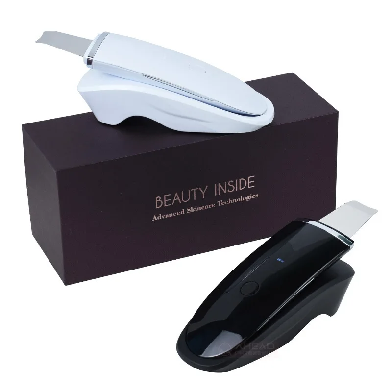 Portable Ion Ultrasound Facial Spatula Face Peeling Ultrasonic Skin Scrubber Professional Ultrasonic Face Scrubber