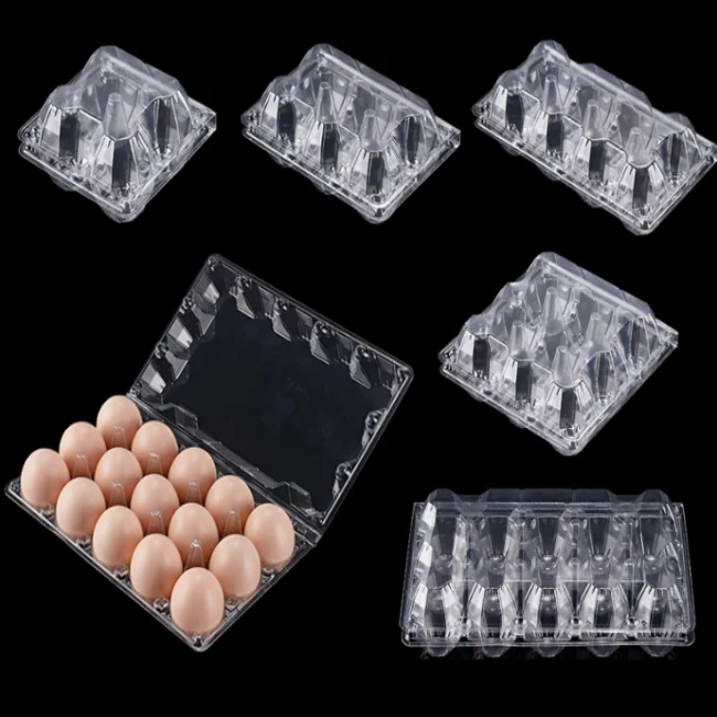 4 6 10 12 15 18 20 24 30 Holes Plastic Blister Egg Carton Clear Egg Packaging Tray Manufacturer Direct Sales