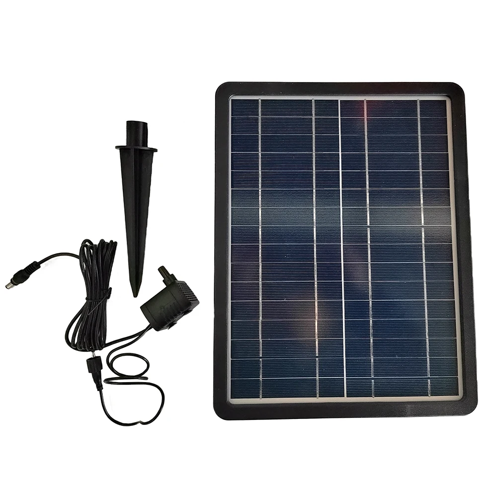 10w Water Fountain Kit Solar Water Pump With Battery Backup Outdoor Wireless For Garden For Landscape Outdoor Solar Panel