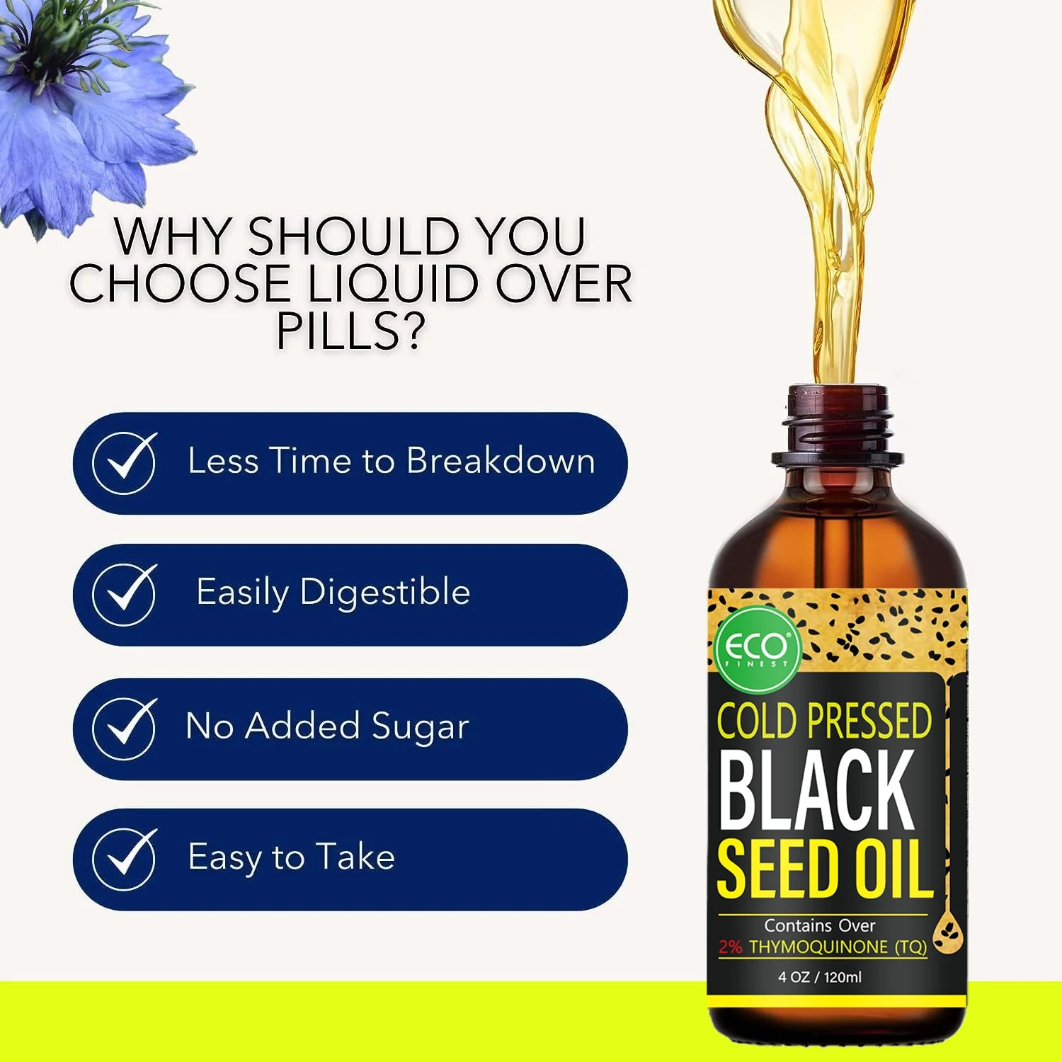 100% Natural Organic Premium Cold-Pressed Liquid Pure Black Seed Essential Oil 30ml Private Label Hair Body Skin Supplying OEM