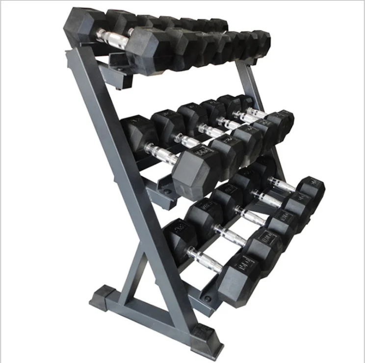 
Made in China wholesale dumbbell set with rack  (1600057283285)