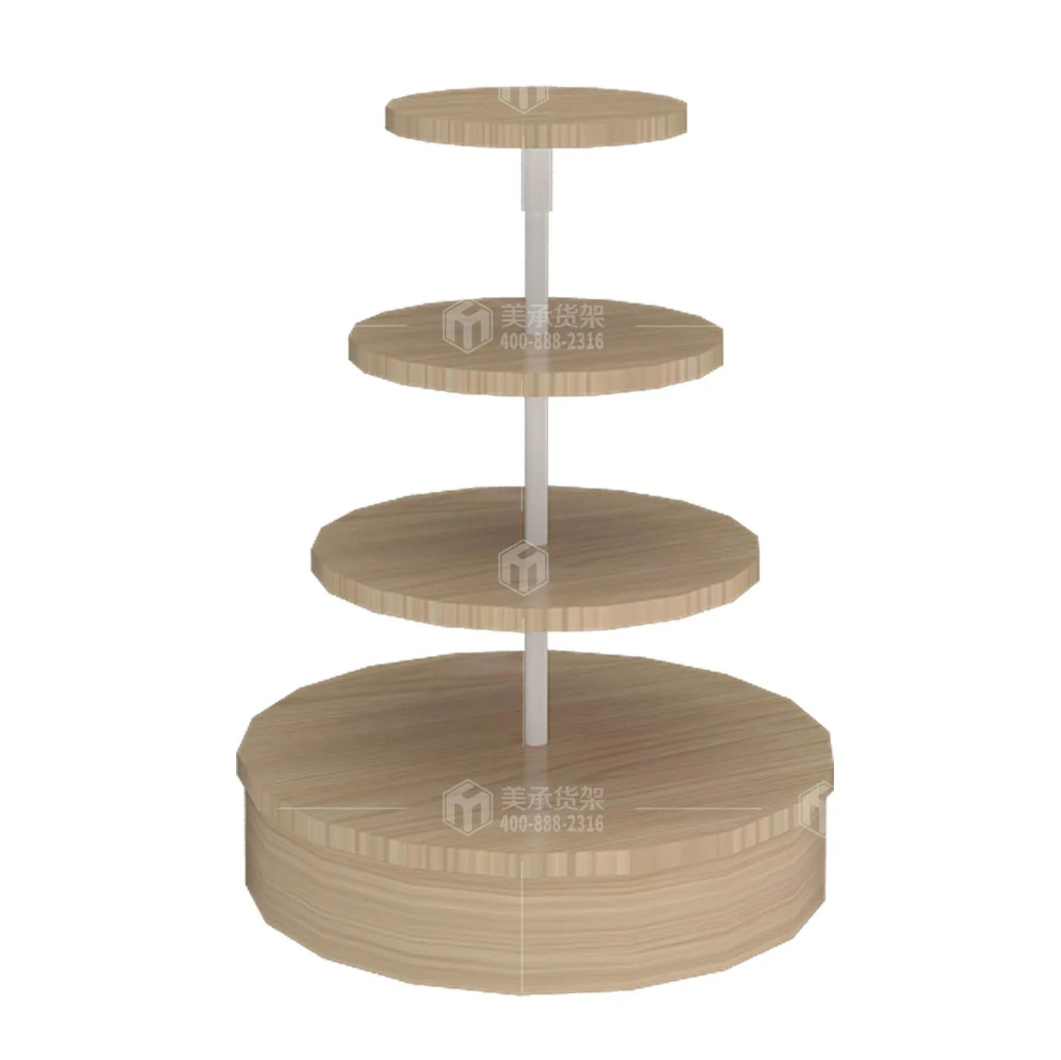 Meicheng Supermarket Retail Display Racks Promotional Display Round Product Display Stand