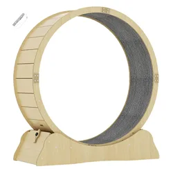 Interactive Anti-depression Fiber Board Wooden Cat Exercise Running Wheels Fun Treadmill Pet Toys Cat Wheel