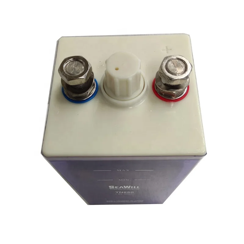 Rechargeable Nickel Iron NI Fe Battery 1.2v 250Ah TN250 With ABS case Blue Transparent Case.