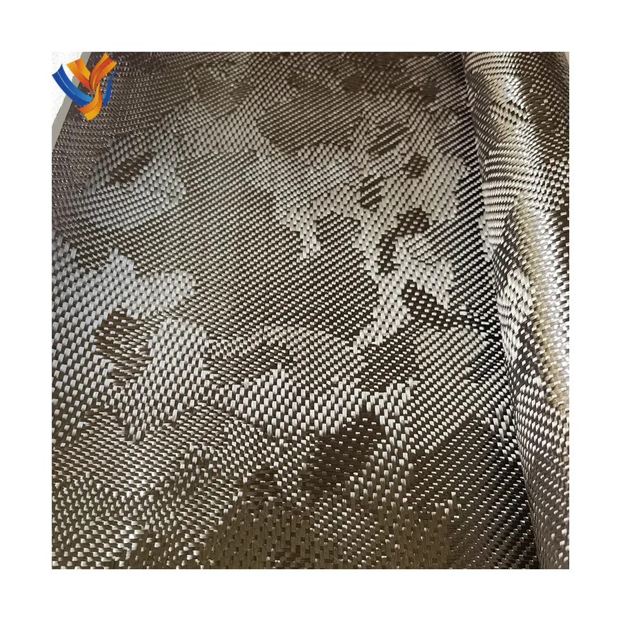 Aramid carbon fibre hybrid fabric camouflage jacquard 3k carbon fiber fabric camo carbon fiber cloth
