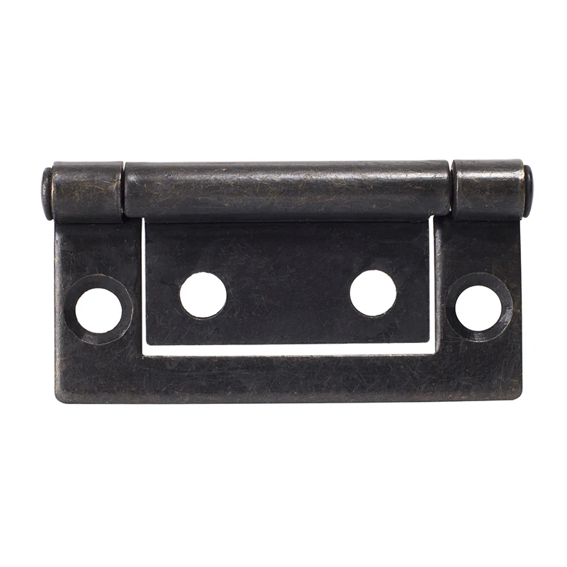 Kitchen Cabinet Inset Door Flush Small Black Iron Hinge 2 Inch 135 Degree Open Furniture Door Steel Metal No Mortise Butt Hinges