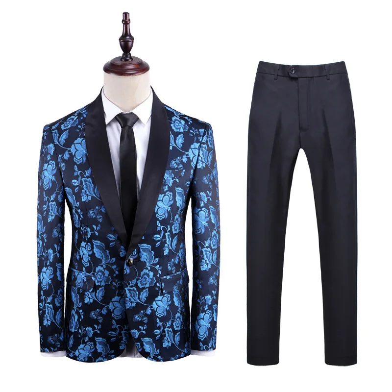 
Mtm Blue Navy Party Wear Elegant High Quality Coat Pant Design Men Wedding Suits Pictures 