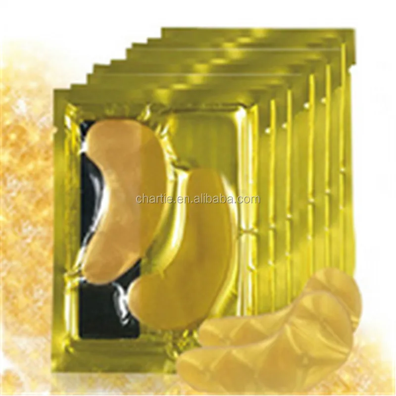 Water Dissolve 24K Gold Hydro Gel Eyes Mask Anti Wrinkle Cow feet Remover Dark Circle Under Eye Patches