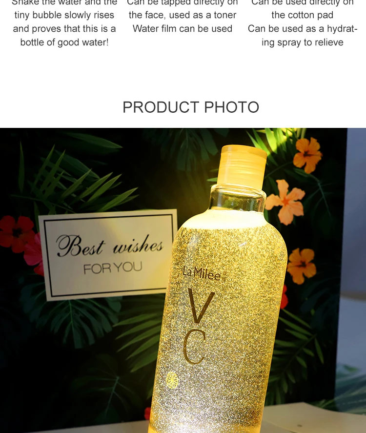 
vc toning water moisturizing best skin whitening and firming skin care face toner 