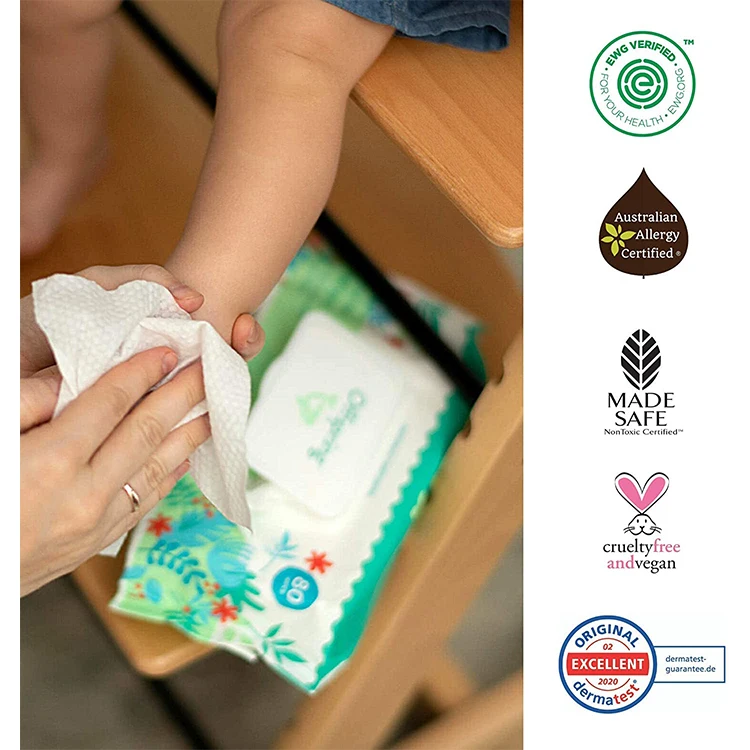 New products biodegradable sensitive environmentally friendly soft baby wipes wet wipes with aloe baby