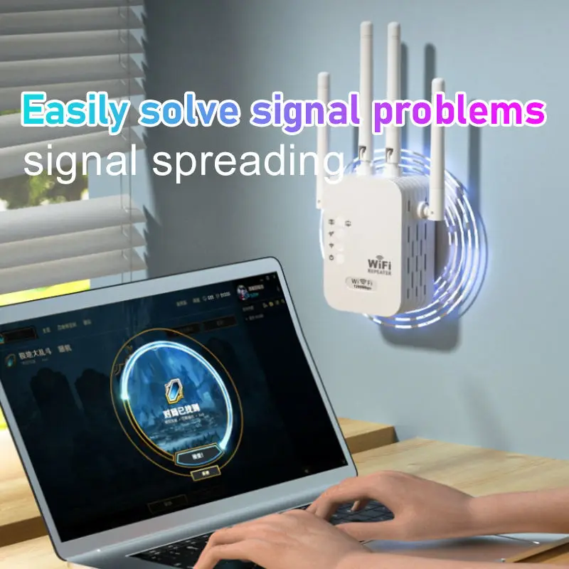 2023 Electronic Hot selling WiFi Extender Repeater with Ethernet Port 300Mbps Home Wireless Signal Booster