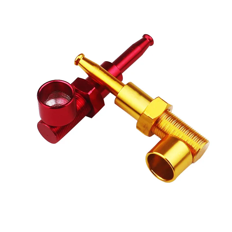 Amazon selling herb pipe originality 8cm portable Nut metal smoking pipe Nut meta smoking pipe