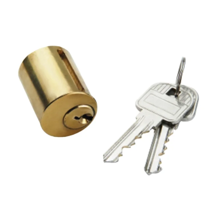 Top security brass mortise round cylinder