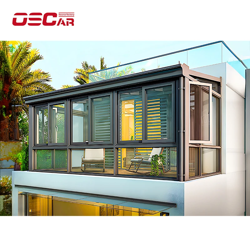 Safety Gallery Landscape Pavilion Carport Flower Room Processing Factory Direct Sales Aluminum Alloy Foshan Corrosion Resistant