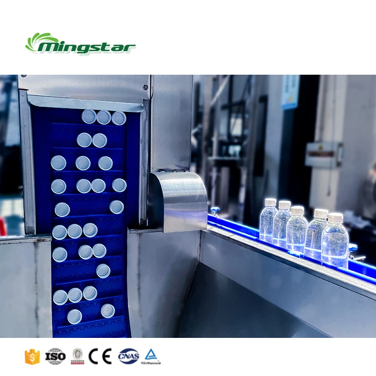 CGF8-8-3 small turnkey project drinking automatic water bottle filling machine for PET bottle packing