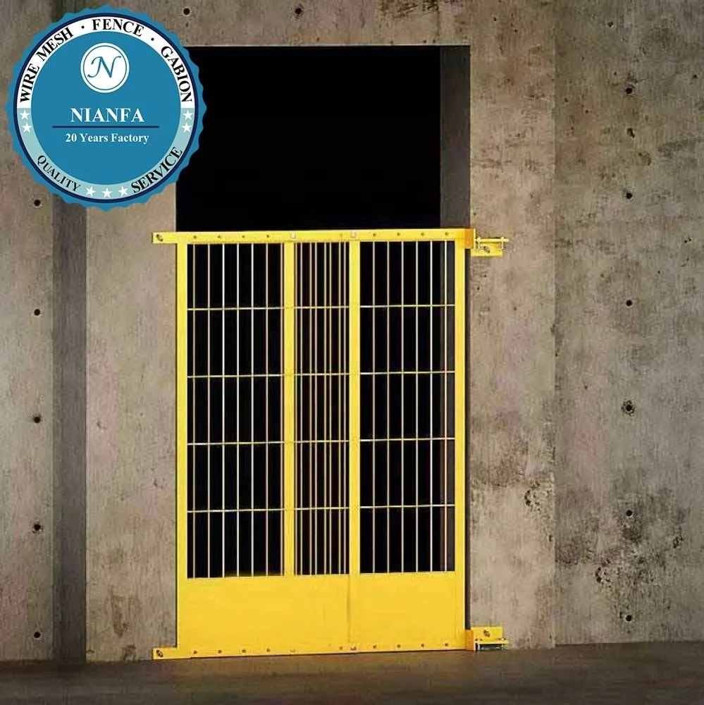 new style customized construction site protection system tubular guardrail edge anti fall steel safety barrier fence