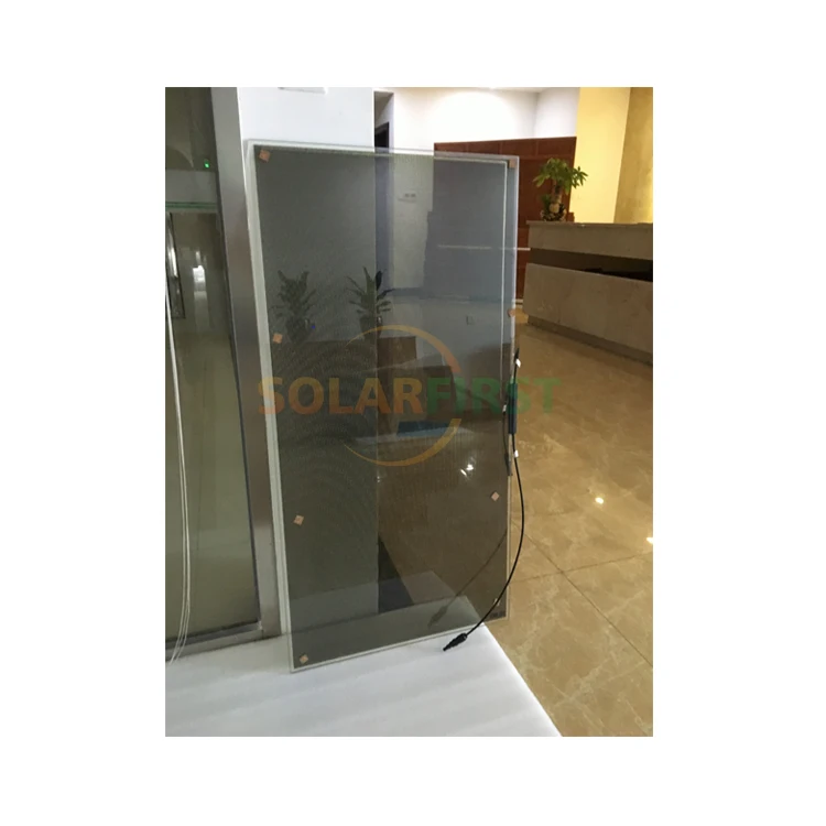 Customized CDTE 30% 40% 50% Transparent Glass Color BIPV Thin Film Solar Panel