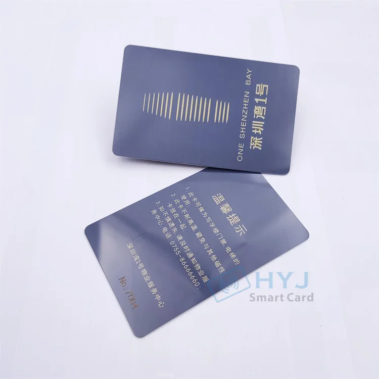 Customized printing  CR80 pvc programmable nfc business card RFID Card
