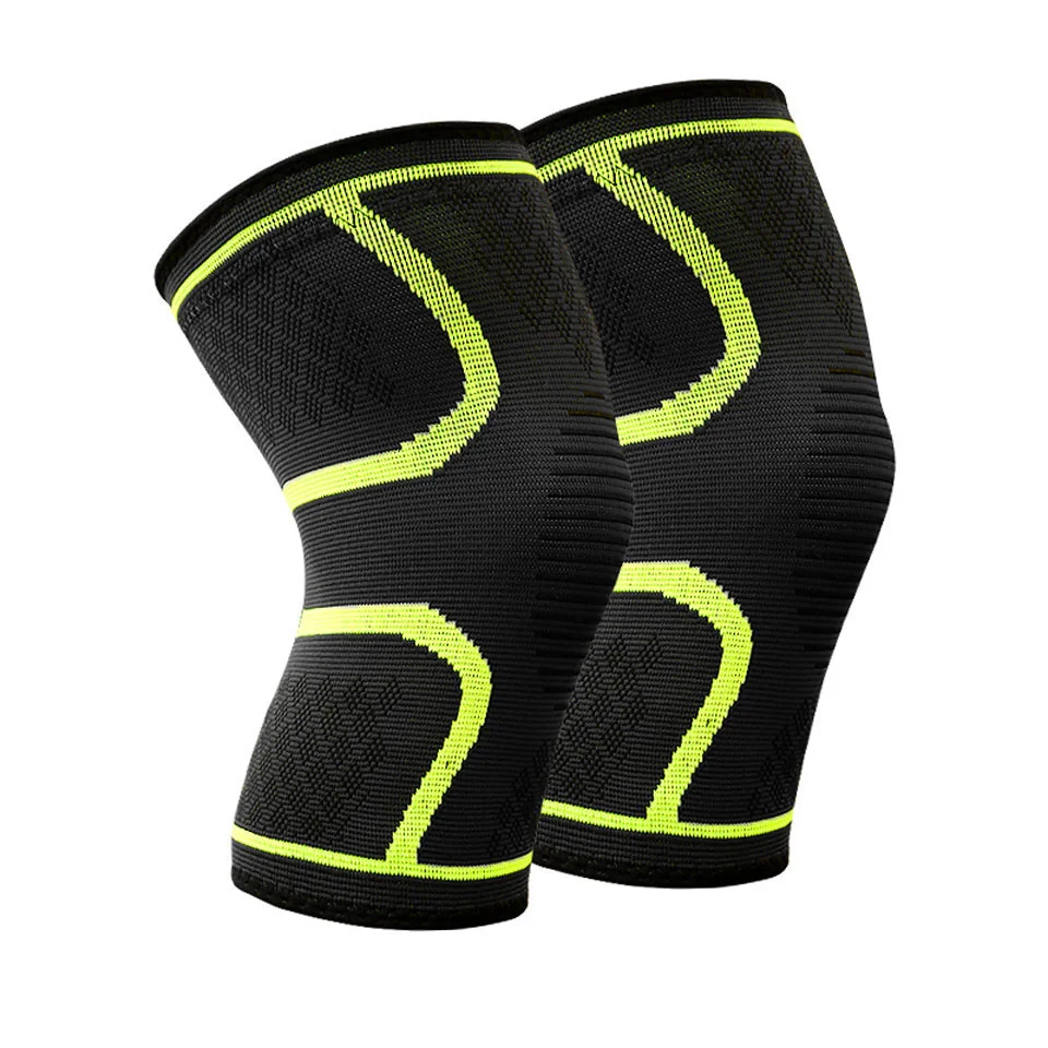 Anti Slip Compression Knitting Pain Relief Basketball Knee Brace Neoprene Support Sleeve for running sports