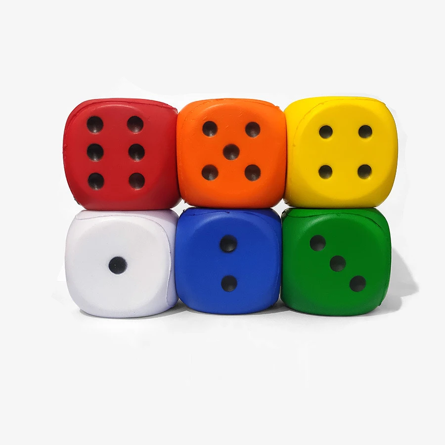 Pu Foam Exercise Dice Custom Logo Dice Anti Stress Game Cube Fitness Dice Custom Decompressionf toys