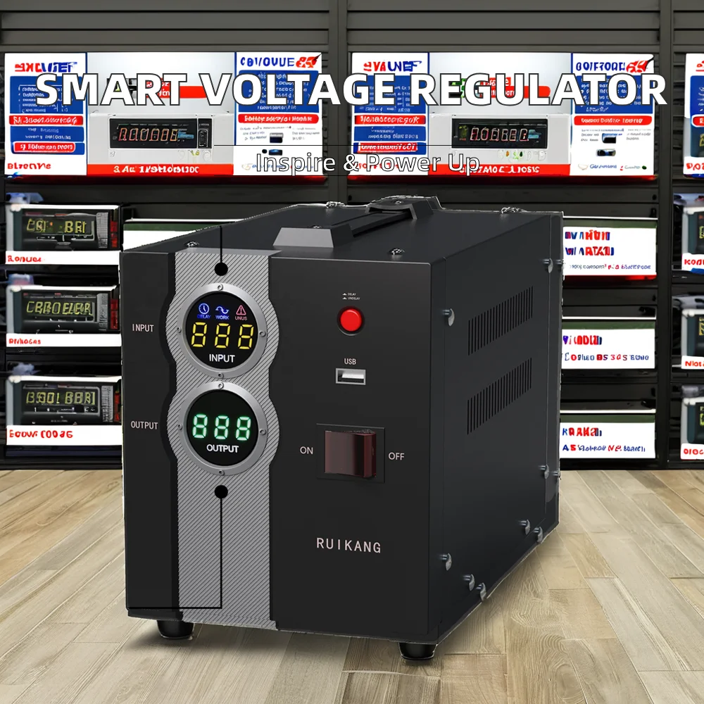 1 Phase Intelligent Power Supply AVR 2kVA 0kVA 220V Automatic Electric Voltage Stabilizer