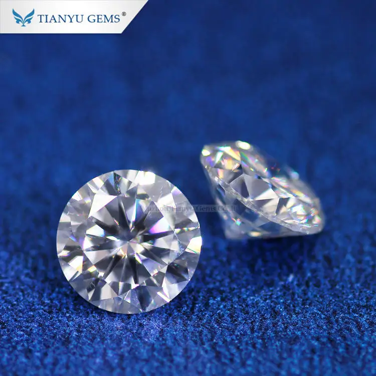 Lab diamonds moissanite wholesale 7mm round moissanite brilliant cut