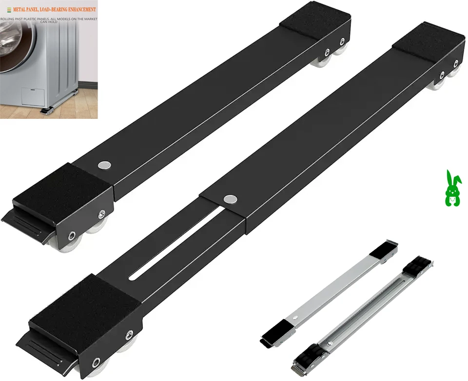 Washer Dryer Bracket Fridge Stand Washing Machine Base Movable Adjustable Refrigerator Rack