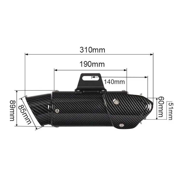 universal motorcycle bike universal moto gp exhaust muffler