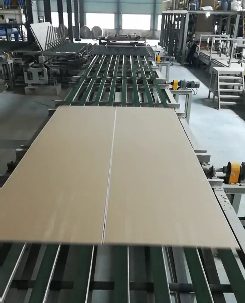 PVC film laminated plasterboard production line machines
