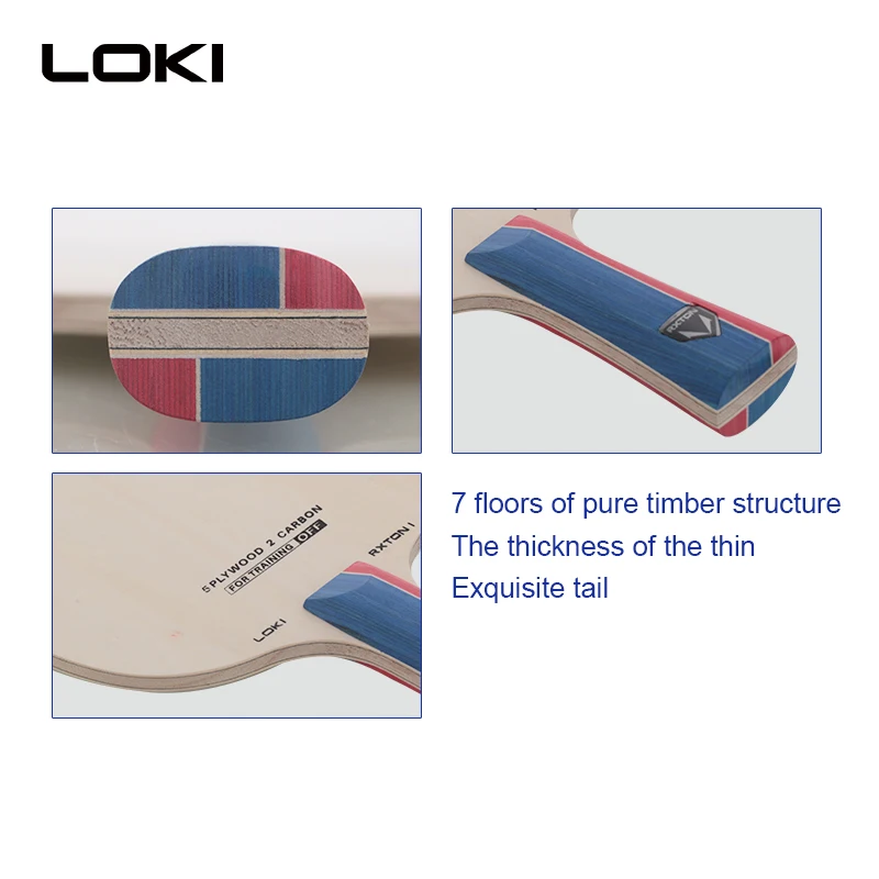 
Loki 7 layer Wood carbon Training Table Tennis Blade Rxton 1 Board for Training OFF Table Tennis Racket Blade 