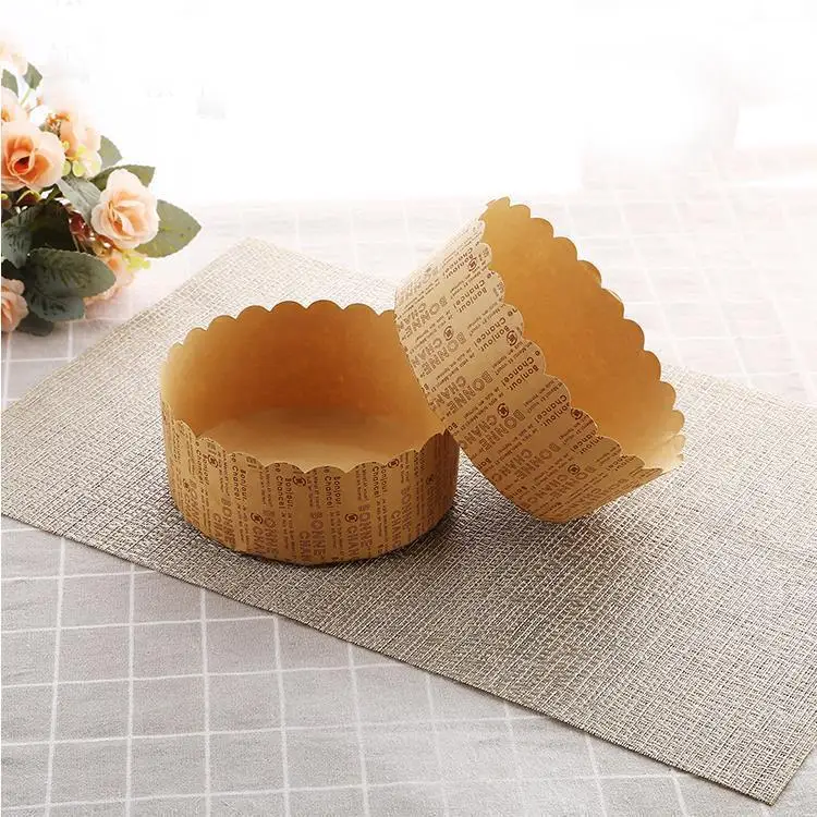 Round Paper Baking Cake Pan Disposable Baking Molds Safe Baking Paper Pie Boxs Perfect for Muffins or Mini Snacks