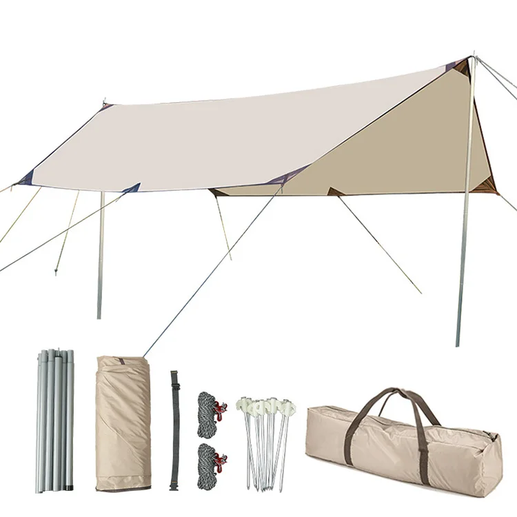 Uplion Canvas Bell Tent Waterproof 4 Season Luxury Outdoor Glamping Yurt Tent Camping Tent