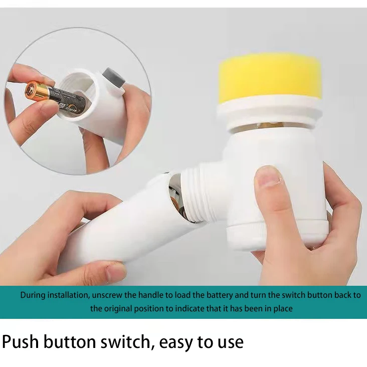 New household kitchen handheld wireless multifunctional electric cleaning scrub dishwashing brush five-piece set