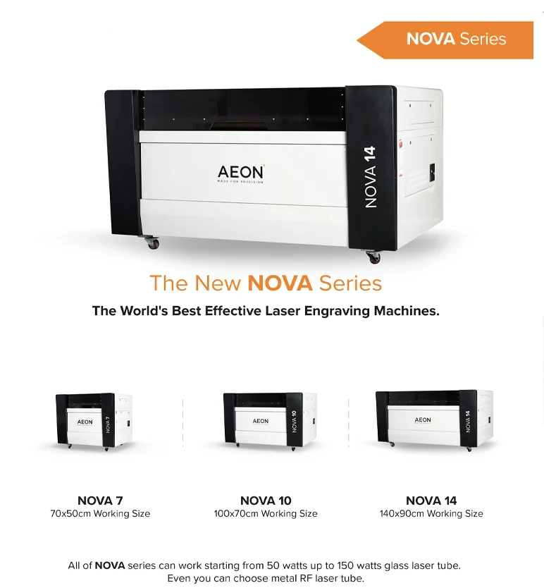 Aeon Laser factory Nova 14 laser cutting machine Tomb stone photo engraving machine