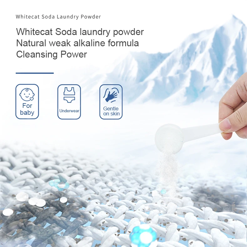 Eco-friendly Gentle Care Soda Laundry Detergent Washing