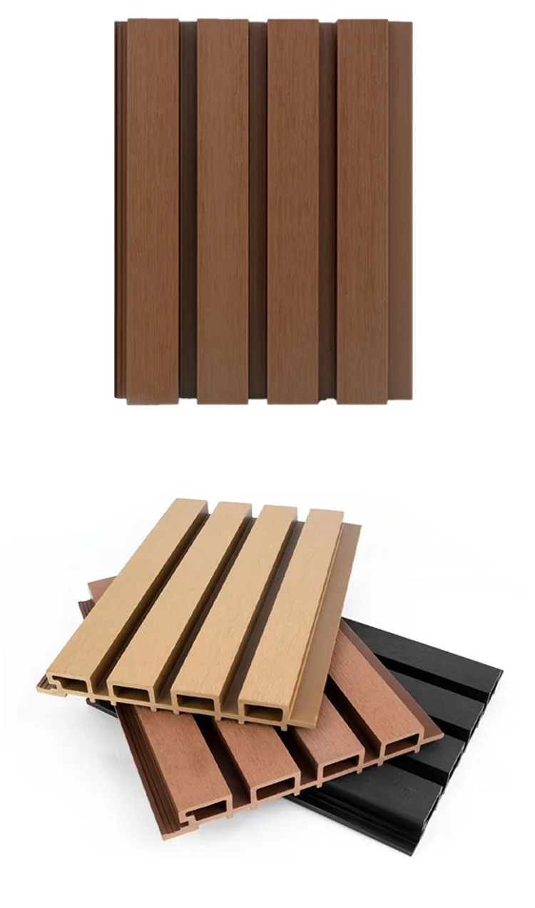 Factory direct sales High quality outdoor wall panel waterproof  Co-extrusion wpc wall cladding for exterior wall decoration