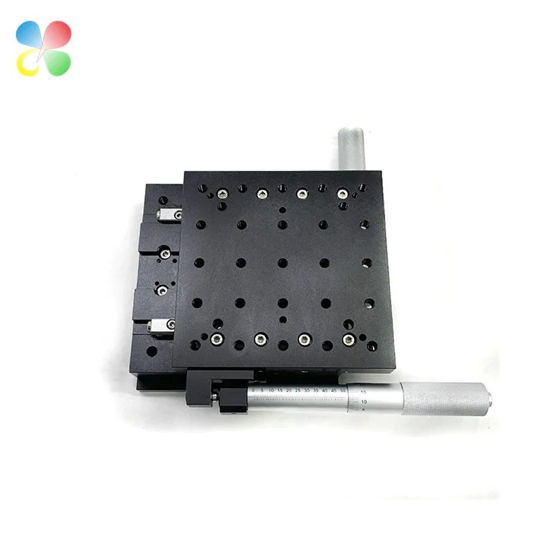 C&K 120*120mm Table Size Optical Instrument XY Axis Translation Stage Manual Slider Micro Manual Linear Stage