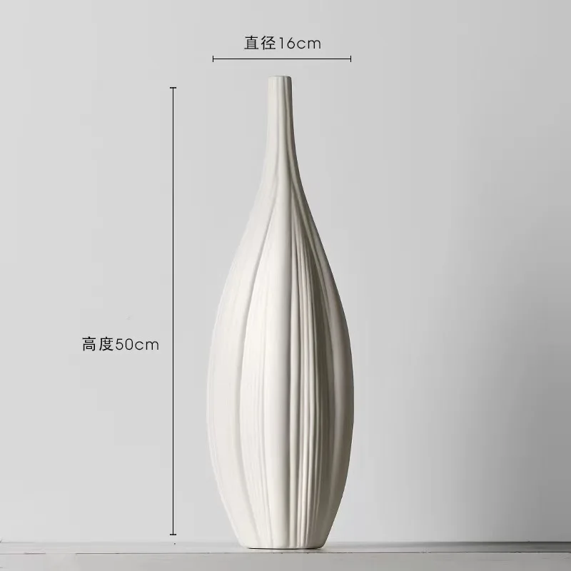 Garlic Shape Flower Insert Floral Desk Decor Ornaments Modern Home Decoration Crafts Porcelain Flower Arrangement Ceramics Vase