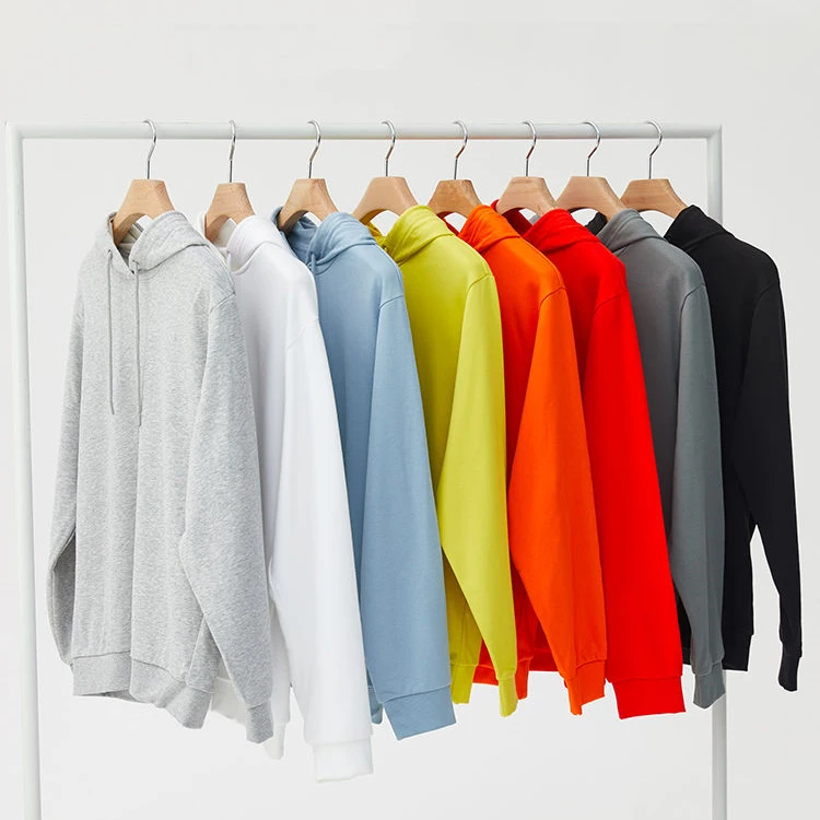 oem men clothing custom print embroidery logo plain streetwear hoodie heavyweight cotton pullover oversized essentials hoodies