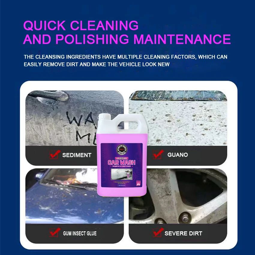 Car per-wash shampoo neutral car cleaning fluid auto detailing supplies detailing chemicals snow foam shampoo