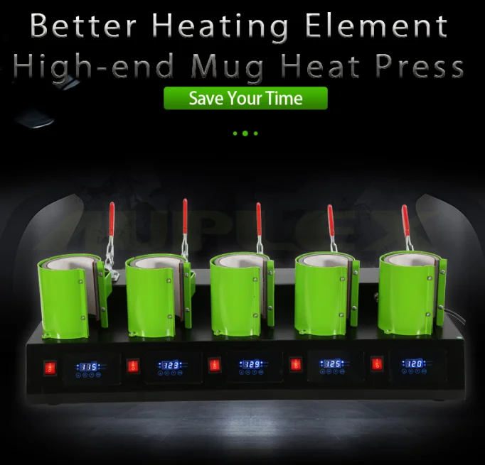 All five in one combo 5in1 Mug heat press machine for 11oz sublimation mug